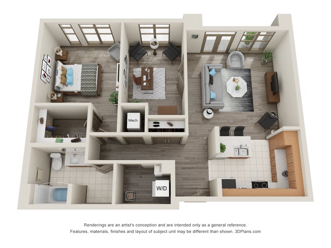 1BD965 - Apt 313 - Apt 413